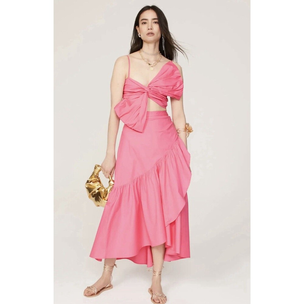 ASHLEY PARK Pink Midi Skirt Size 2